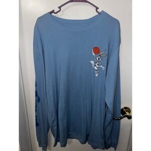 Space Jam Tune Squad Bugs Bunny Long Sleeve‎ T-Shirt Basketball XL